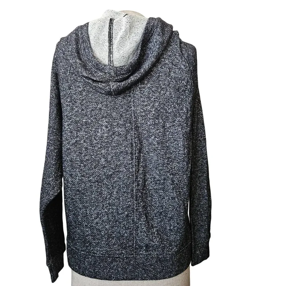 Dark Grey Textured Hoodie Size Small